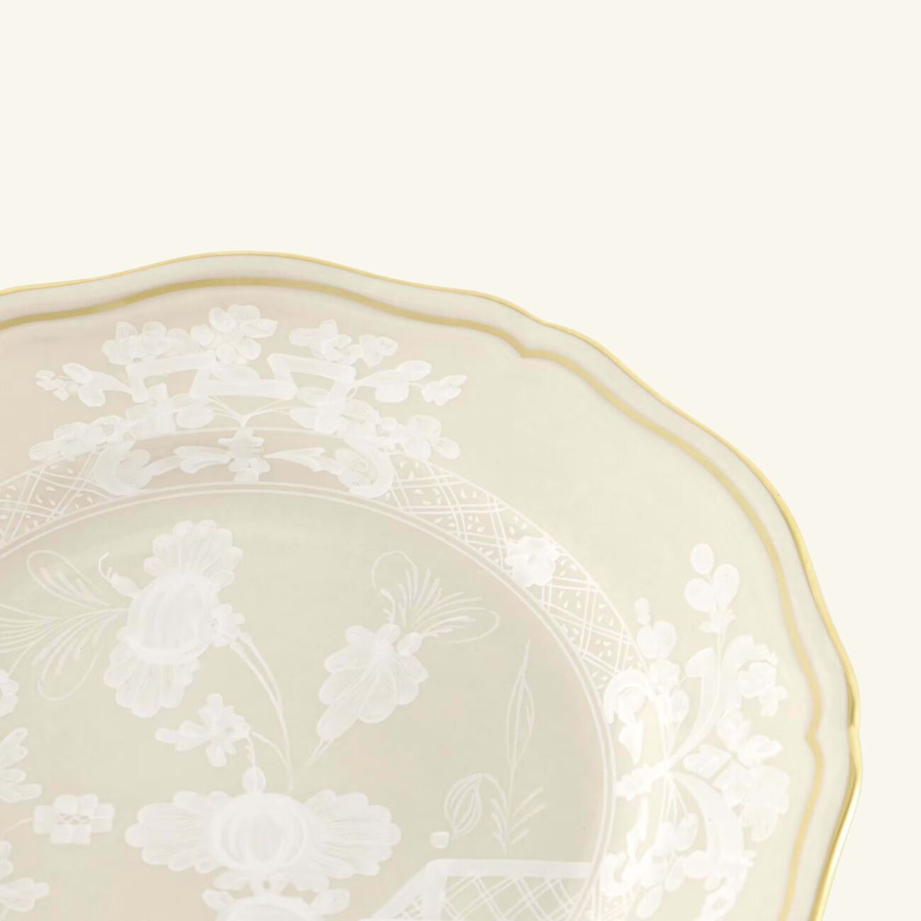 Oriente Italiano Mergina Bread Plate Round Beige 17cm ginori 1763 oriente italiano mergina bread plate round beige 17cm
