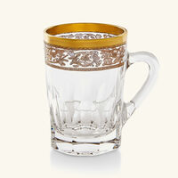 ماريو تشيوني فنجان شاي مع صحنه باللون الشفاف