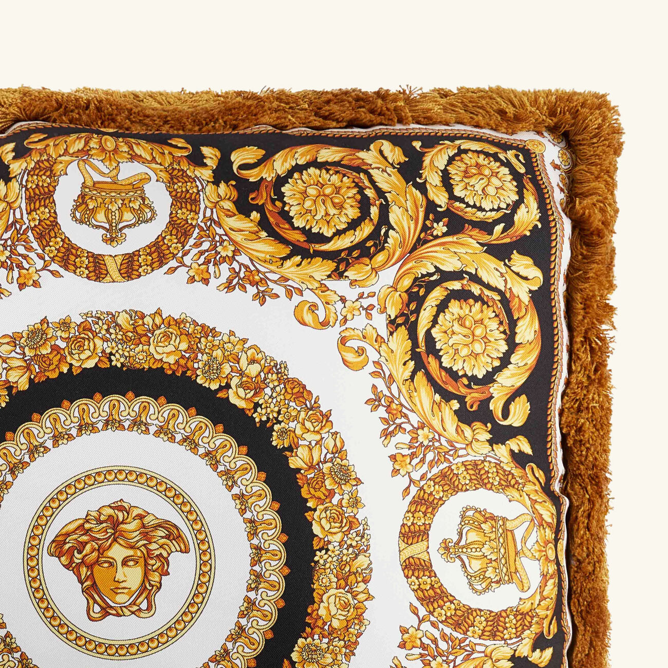 versace crete de fleur silk pillow
