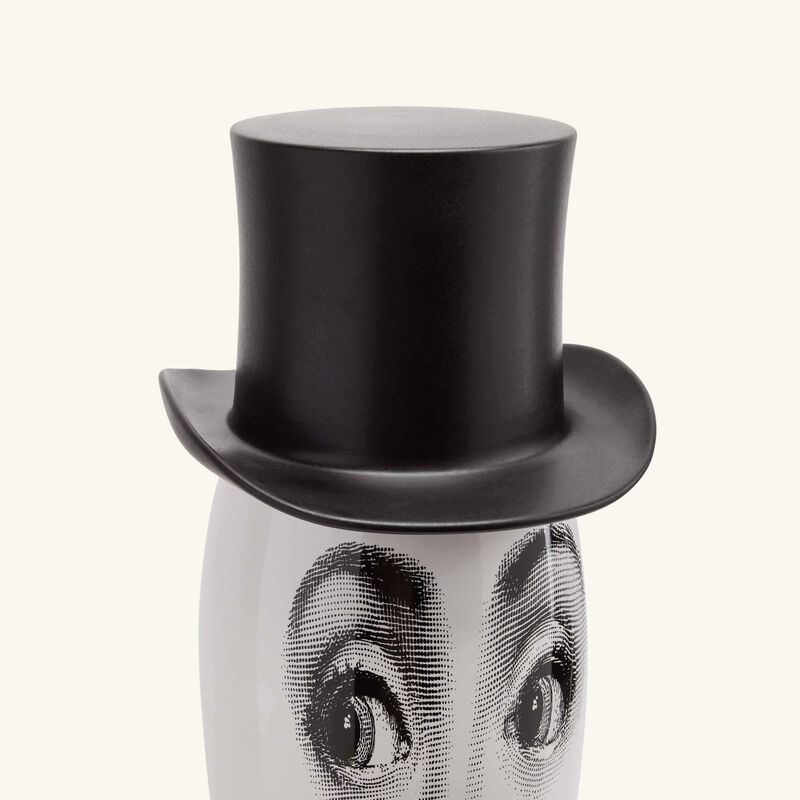 Smilzo Moustache Vase Medium White fornasetti smilzo moustache vase medium white
