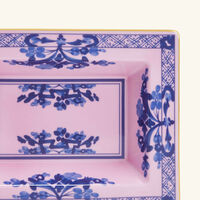Oriente Italiano Azalea Trinket Tray Rectangular Small Pink ginori 1735 oriente italiano azalea trinket tray rectangular small pink