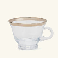 villari peacock cappuccino cup silver