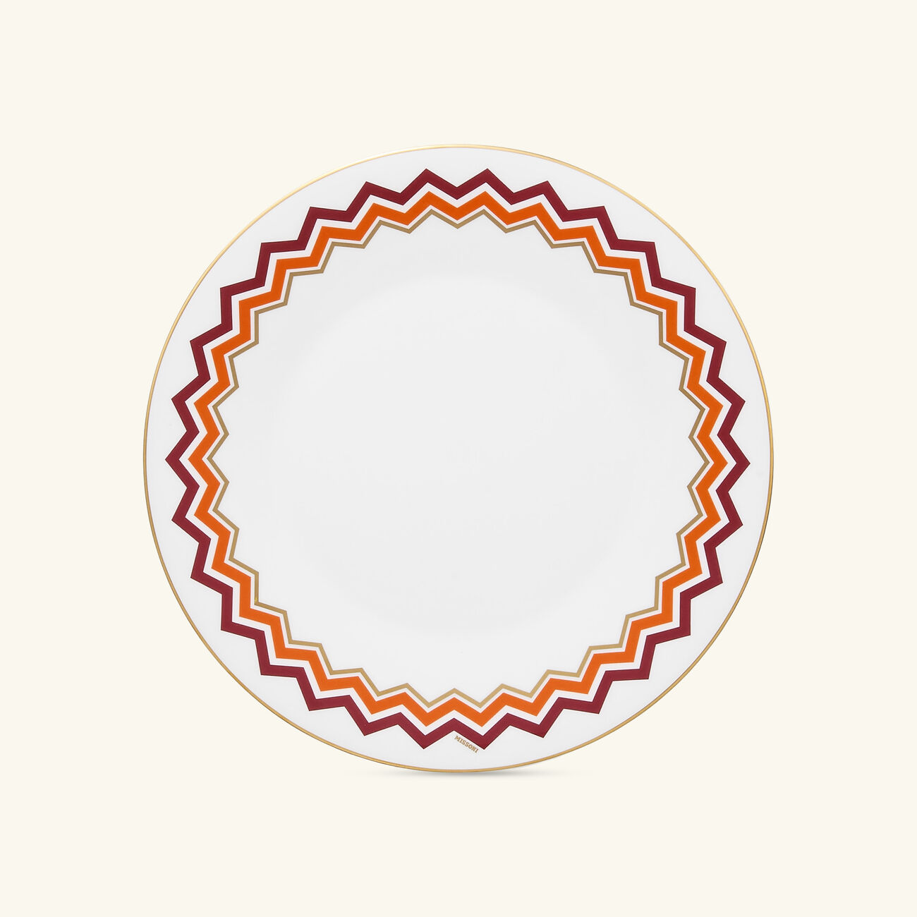 missoni home iconic dinner plate round 27 cm set of 2