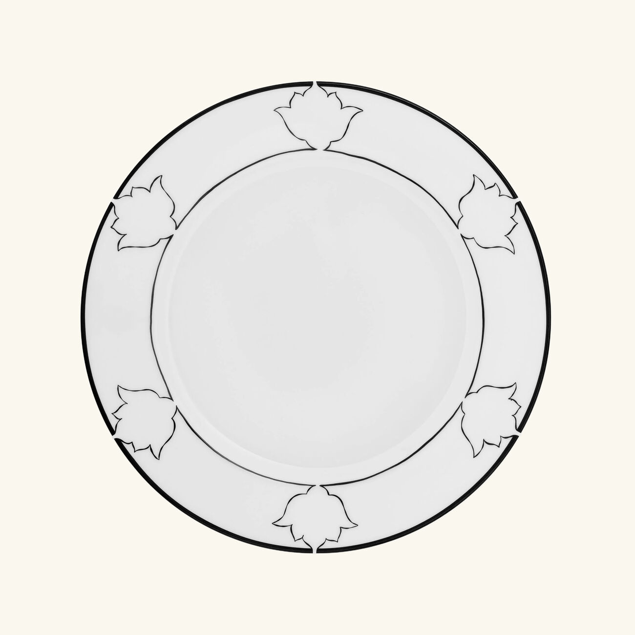 Jaipur Charger Plate Round Black 29cm pinto paris jaipur charger plate round black 29cm