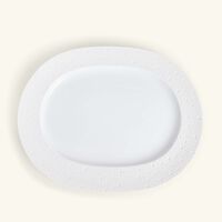 Ecume Serving Platter Oval White 35cm bernardaud ecume serving platter oval white 35cm