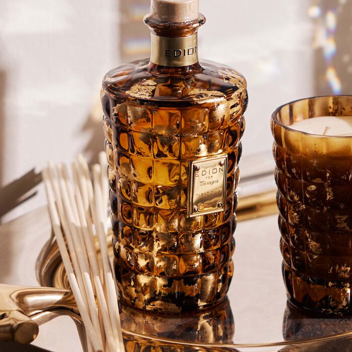 Tobacco Amber Candle & Diffuser Set edion tobacco amber candle diffuser set