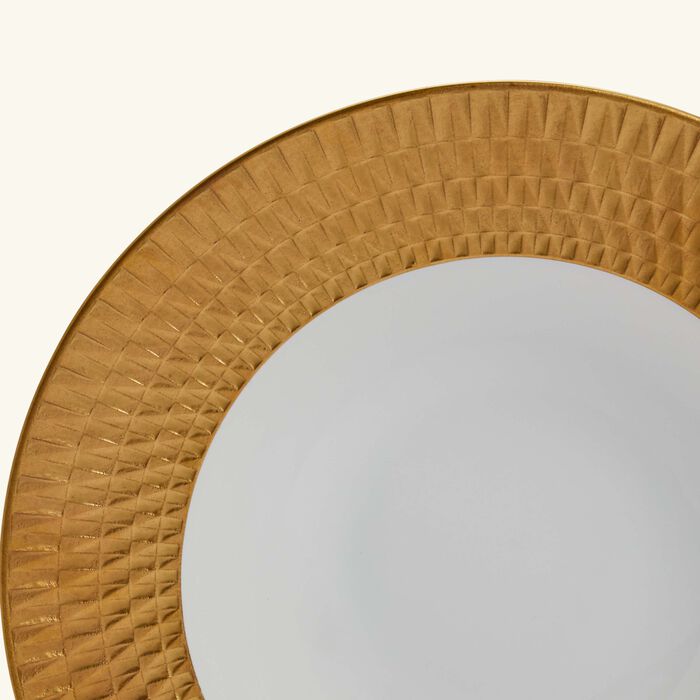 Twist Soup Plate Round Gold 22cm bernardaud twist soup plate round gold 22cm