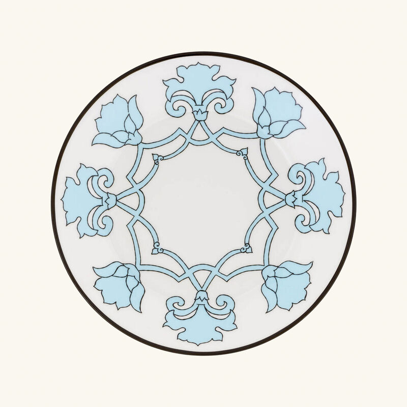 pinto paris jaipur dessert plate round aqua 21cm