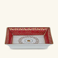 Noel Ashtray Rectangular Red bernardaud noel ashtray rectangular red