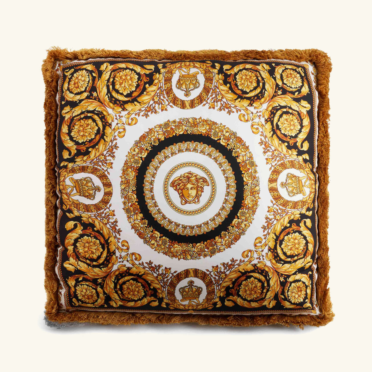 versace crete de fleur silk pillow