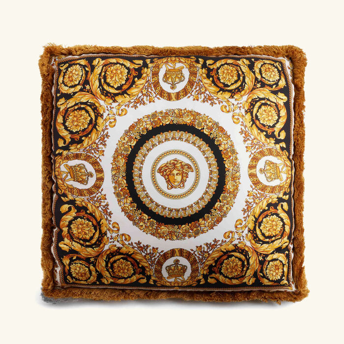 versace crete de fleur silk pillow