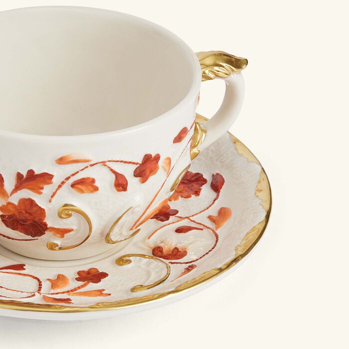 Taormina Tea Cup & Saucer Red villari taormina tea cup saucer red