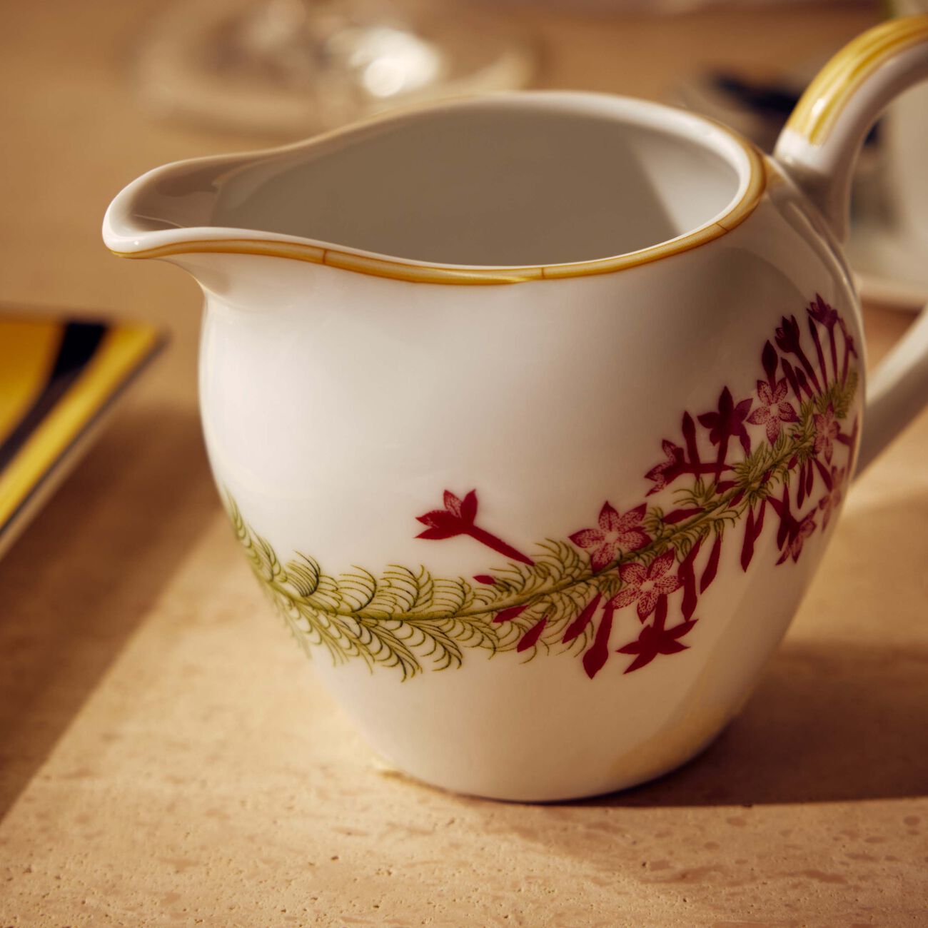 Jardin Indien Milk Pitcher White bernardaud jardin indien milk pitcher white