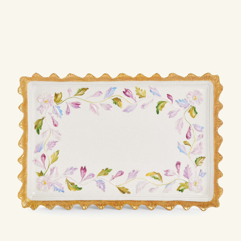 villari taormina serving tray rectangular large white