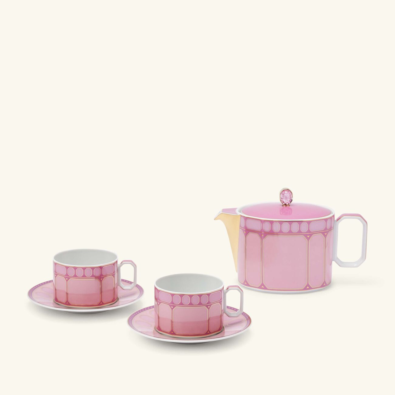 rosenthal signum rose tea set pink 5 pieces