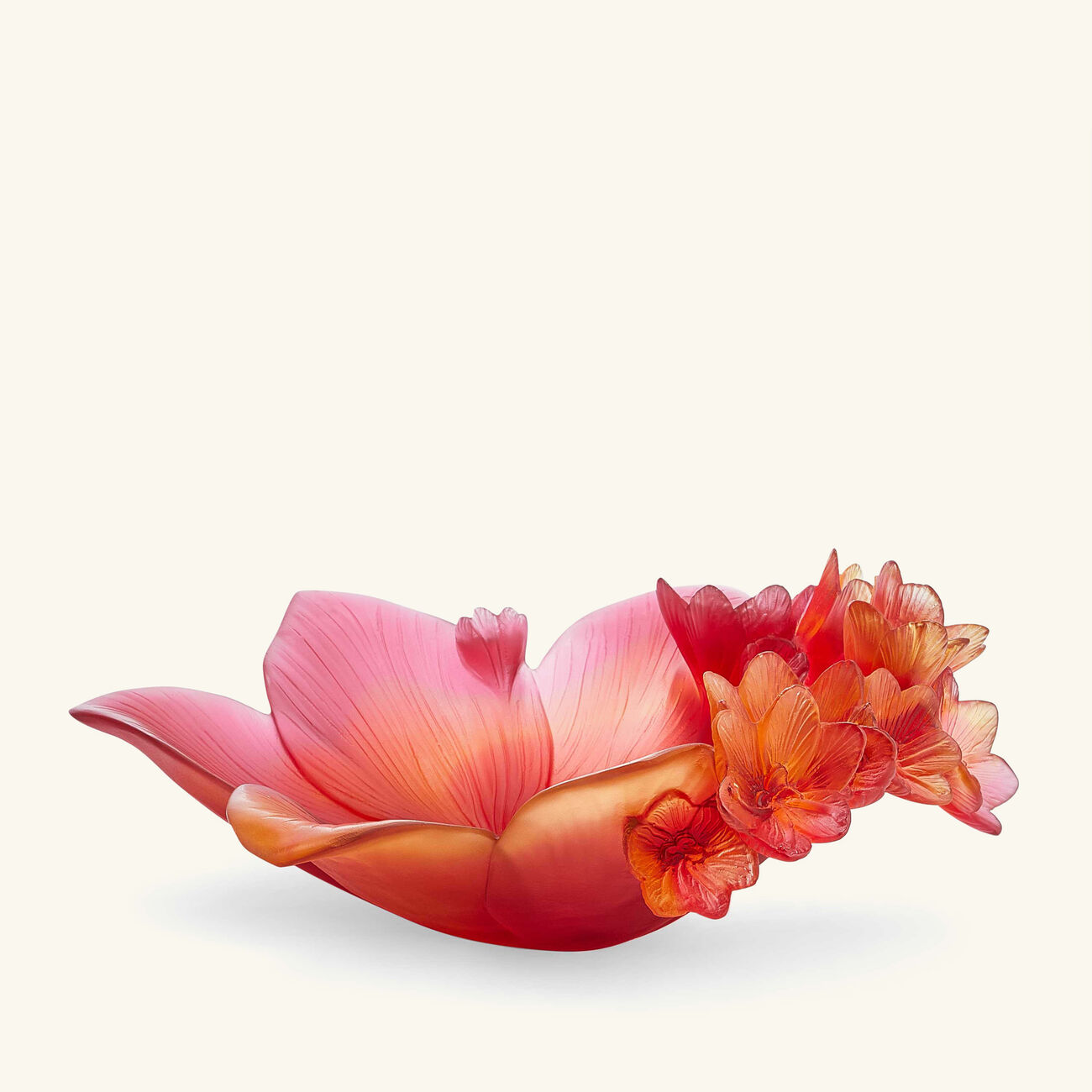 daum safran centerpiece orange