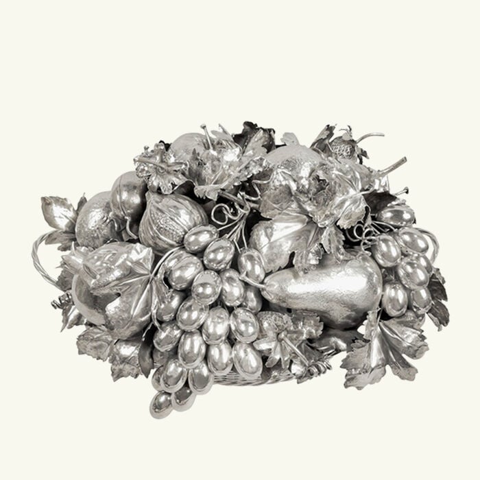 buccellati decorative centrepiece basket silver small