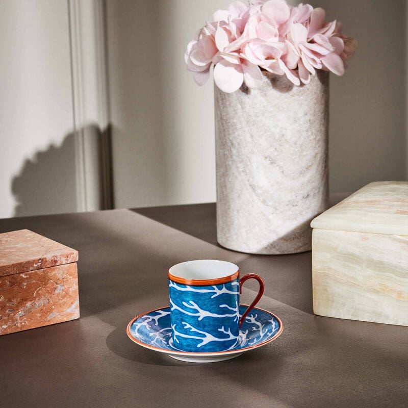 Lagon Coffee Cup & Saucer Blue pinto paris lagon coffee cup saucer blue