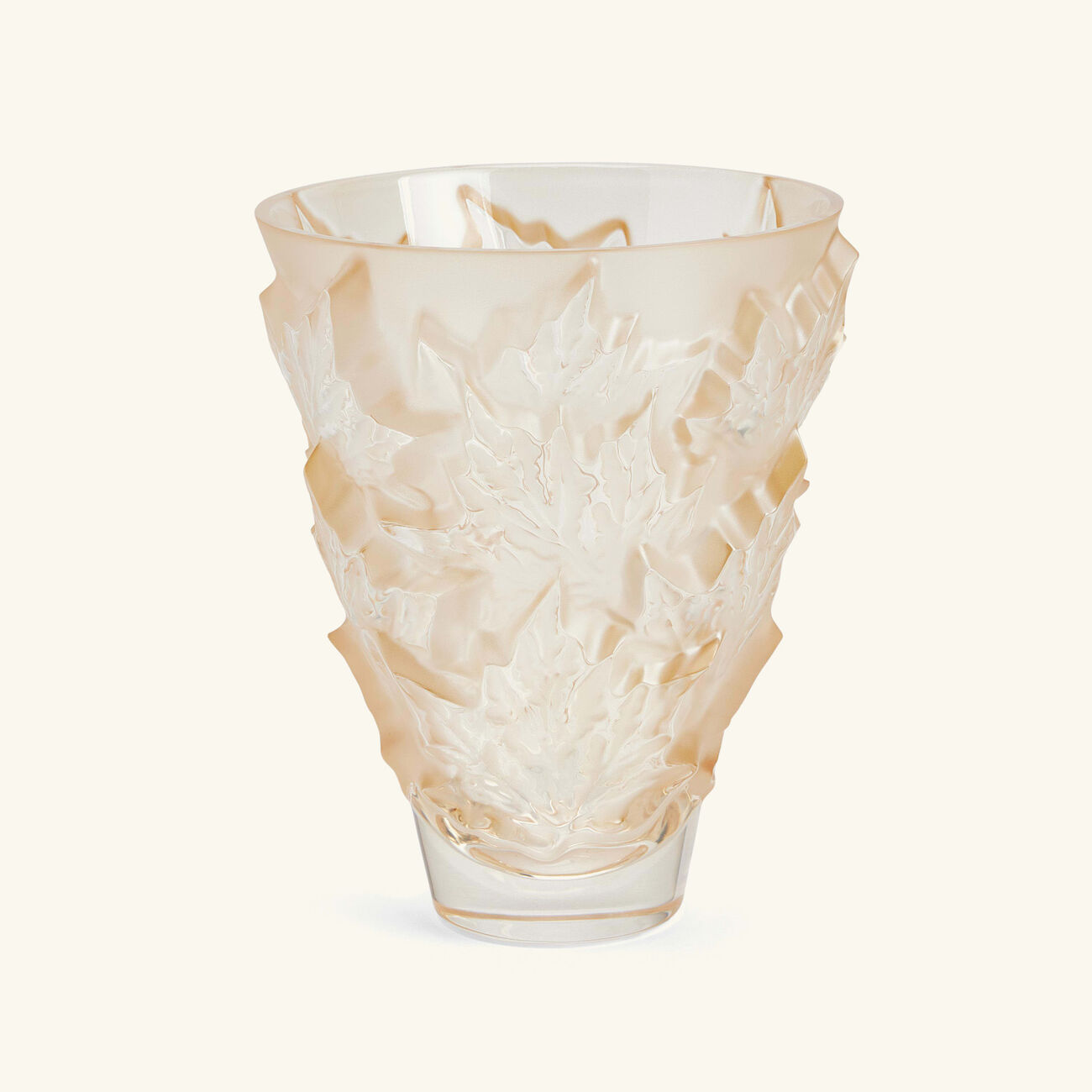 lalique champs  lys es vase small gold