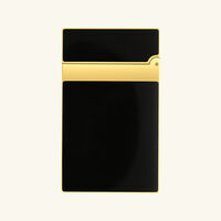 Ligne 2 Lacquered Black Lighter اس تي دوبون ligne 2 lacquered black lighter