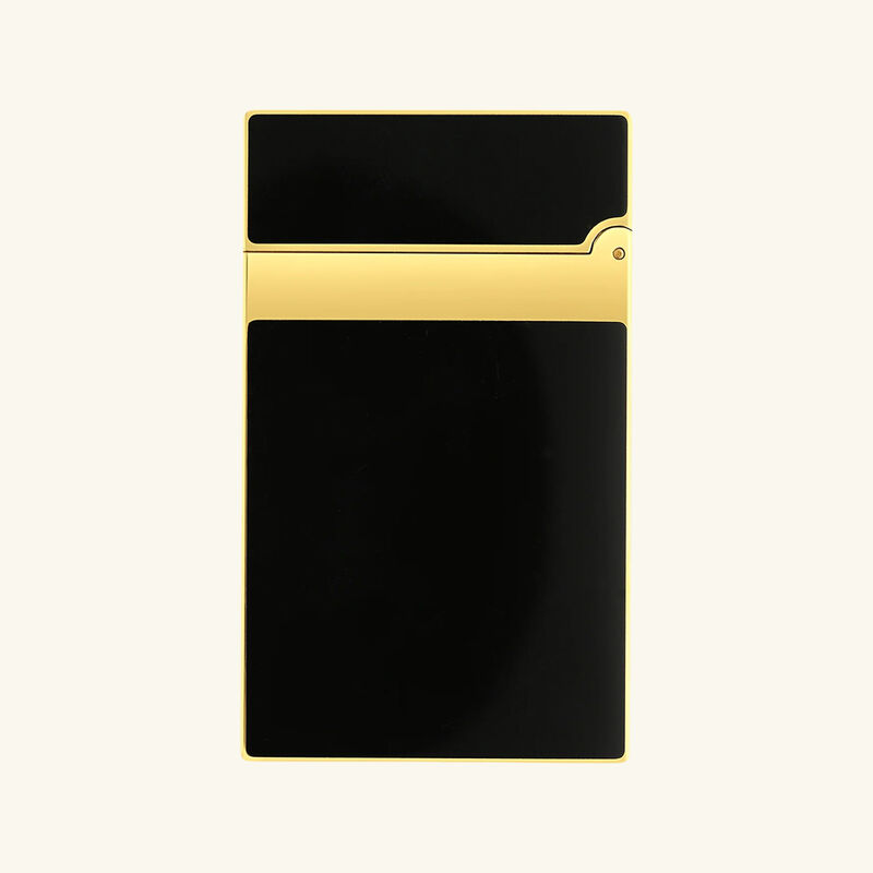 Ligne 2 Lacquered Black Lighter اس تي دوبون ligne 2 lacquered black lighter