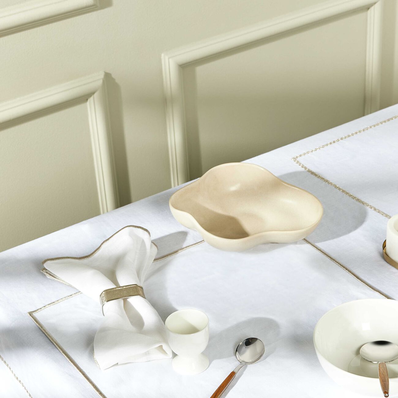 catherine denoual boho napkin silver