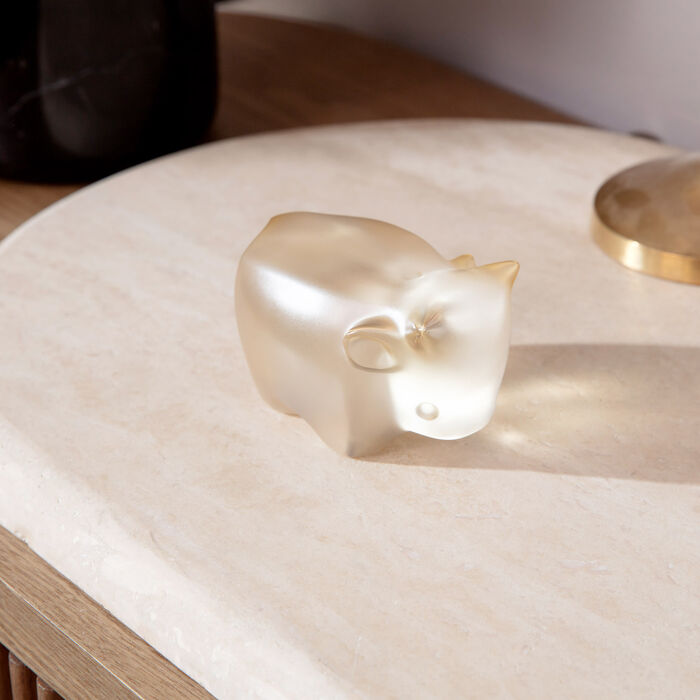 Niu Wang Wang OX Sculpture Small Gold lalique niu wang wang ox sculpture small gold