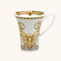 versace prestige gala coffee cup   saucer white