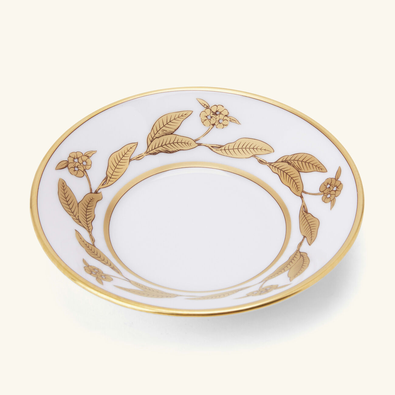 ginori 1735 voli re espresso saucer gold