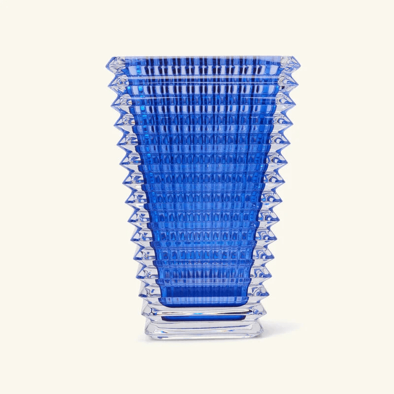 Eye Vase Rectangular Small Blue