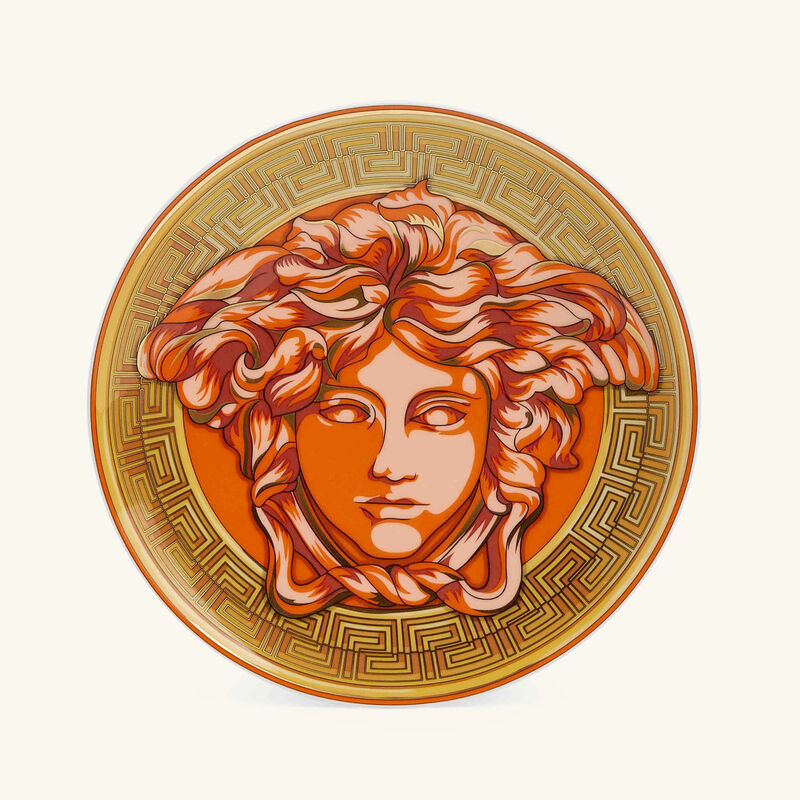 Medusa Amplified Orange Coin Bread & Butter Plate Round Orange 17cm versace medusa amplified orange coin bread butter plate round orange 17cm