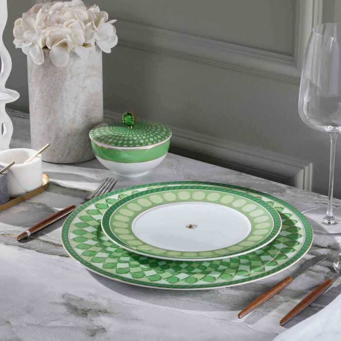 rosenthal signum fern plate round green 23cm