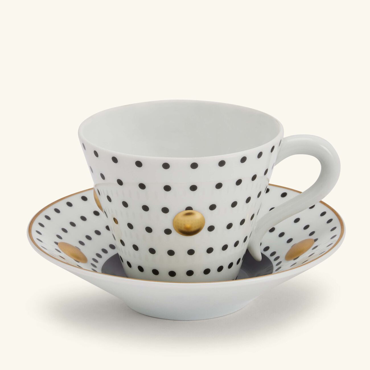 Delphos Coffee Cup & Saucer Black bernardaud delphos coffee cup saucer black