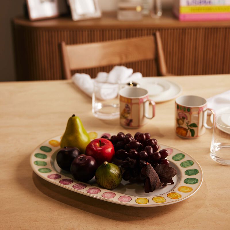 روزنتال طبق الضيافة آيديليا مارشملو بتصميم بيضاوي الشكل   40 سم