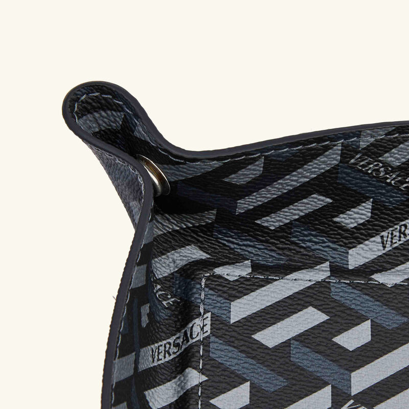 La Greca Signature Trinket Tray Square Small Black versace la greca signature trinket tray square small black