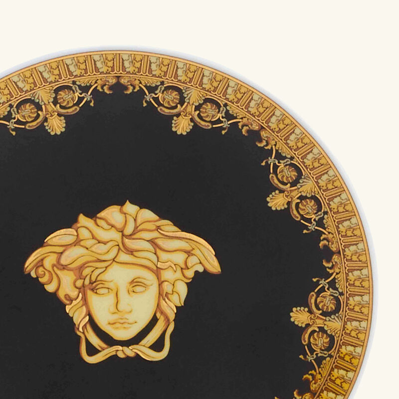 I Love Baroque Plate Round Black 10cm versace i love baroque plate round black 10cm