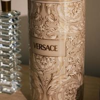 Barocco Beige Vase Round Medium versace barocco beige vase round medium