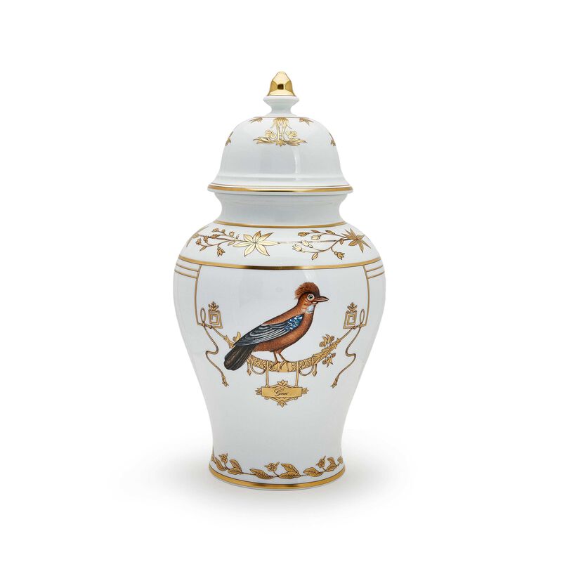 Voliere Potiche Vase With Cover, large