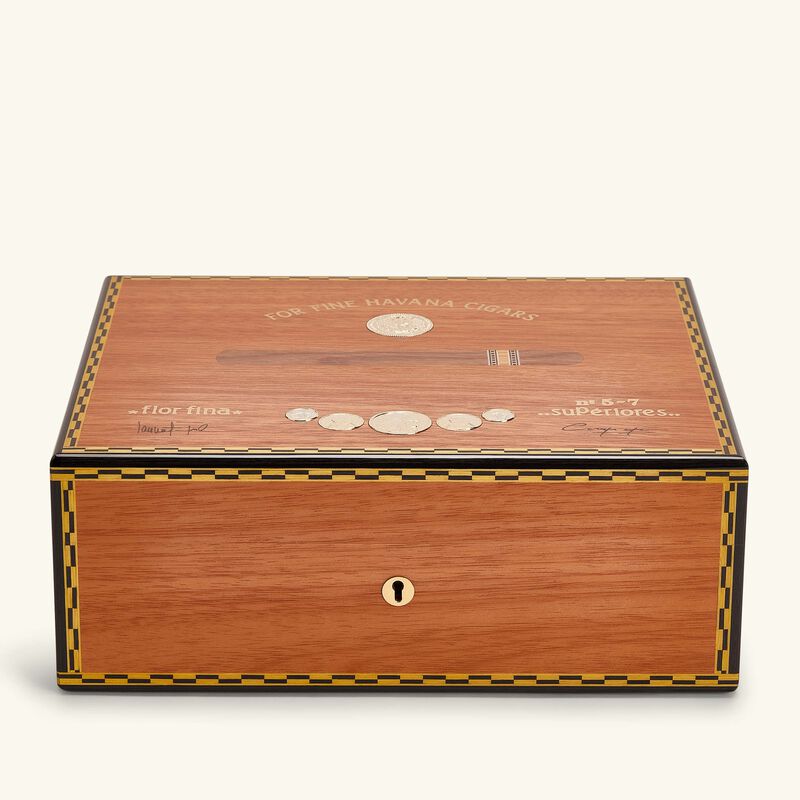 Medal Cigar Humidor Brown elie bleu medal cigar humidor brown