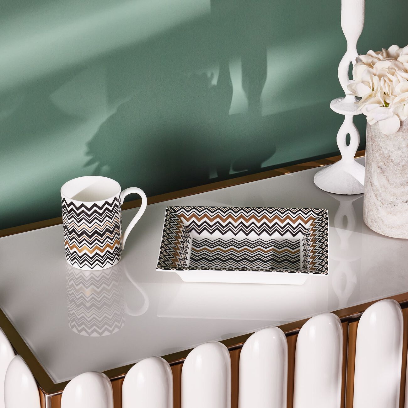 missoni home zig zag trinket tray rectangular small