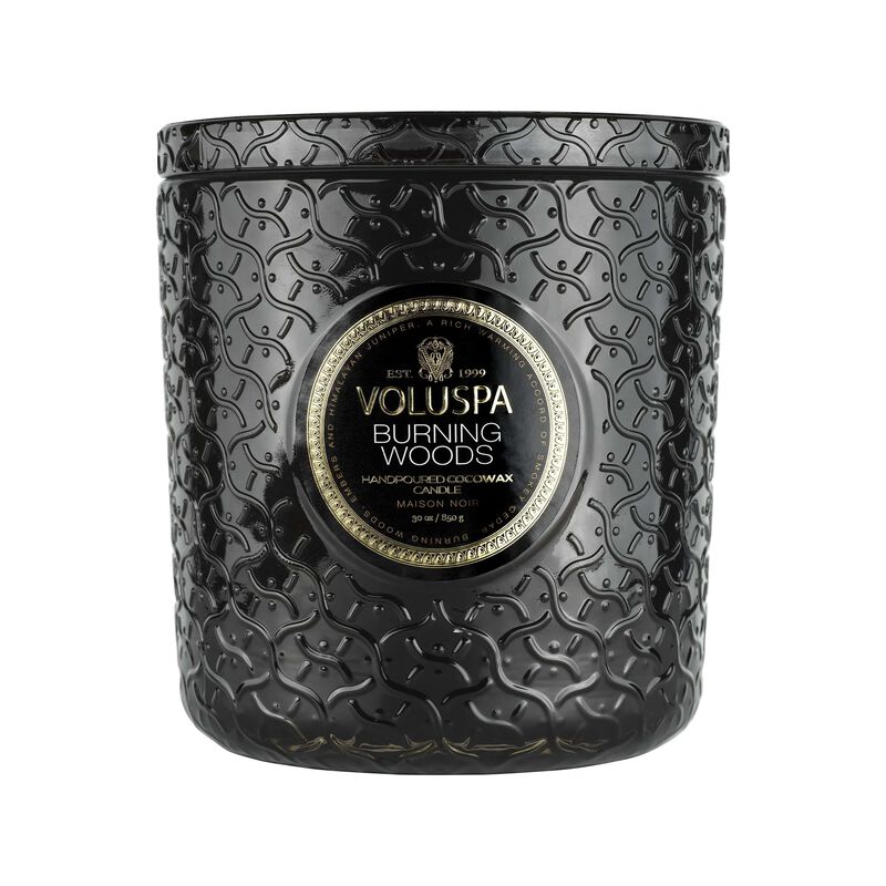 Burning Woods Luxe Candle, large