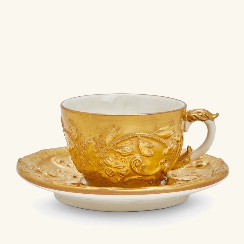 Taormina Coffee Cup & Saucer Gold villari taormina coffee cup saucer gold