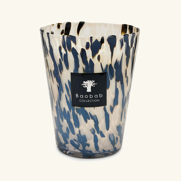 baobab collection pearls black candle max 24