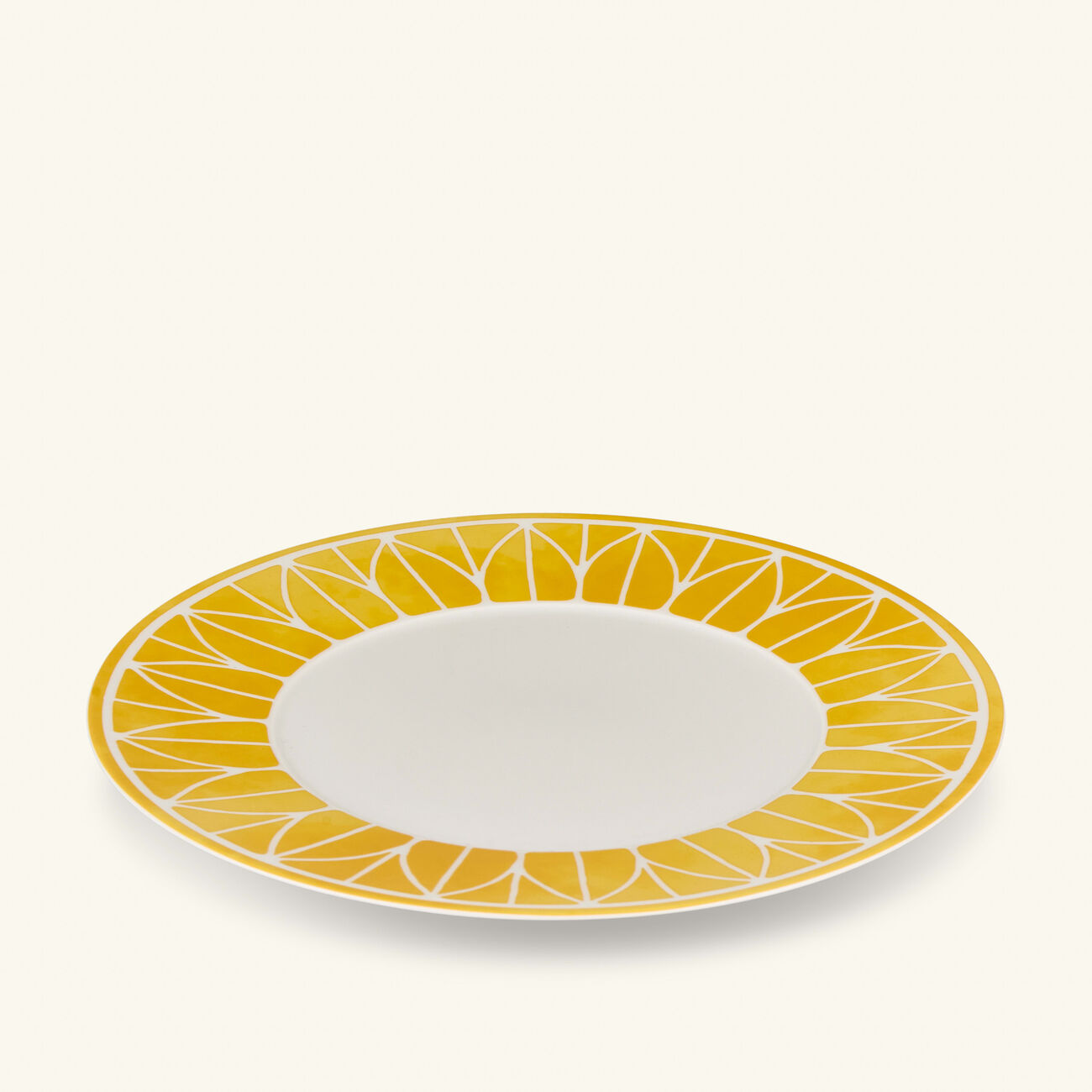 christofle malmaison riviera dinner plate round yellow 27cm