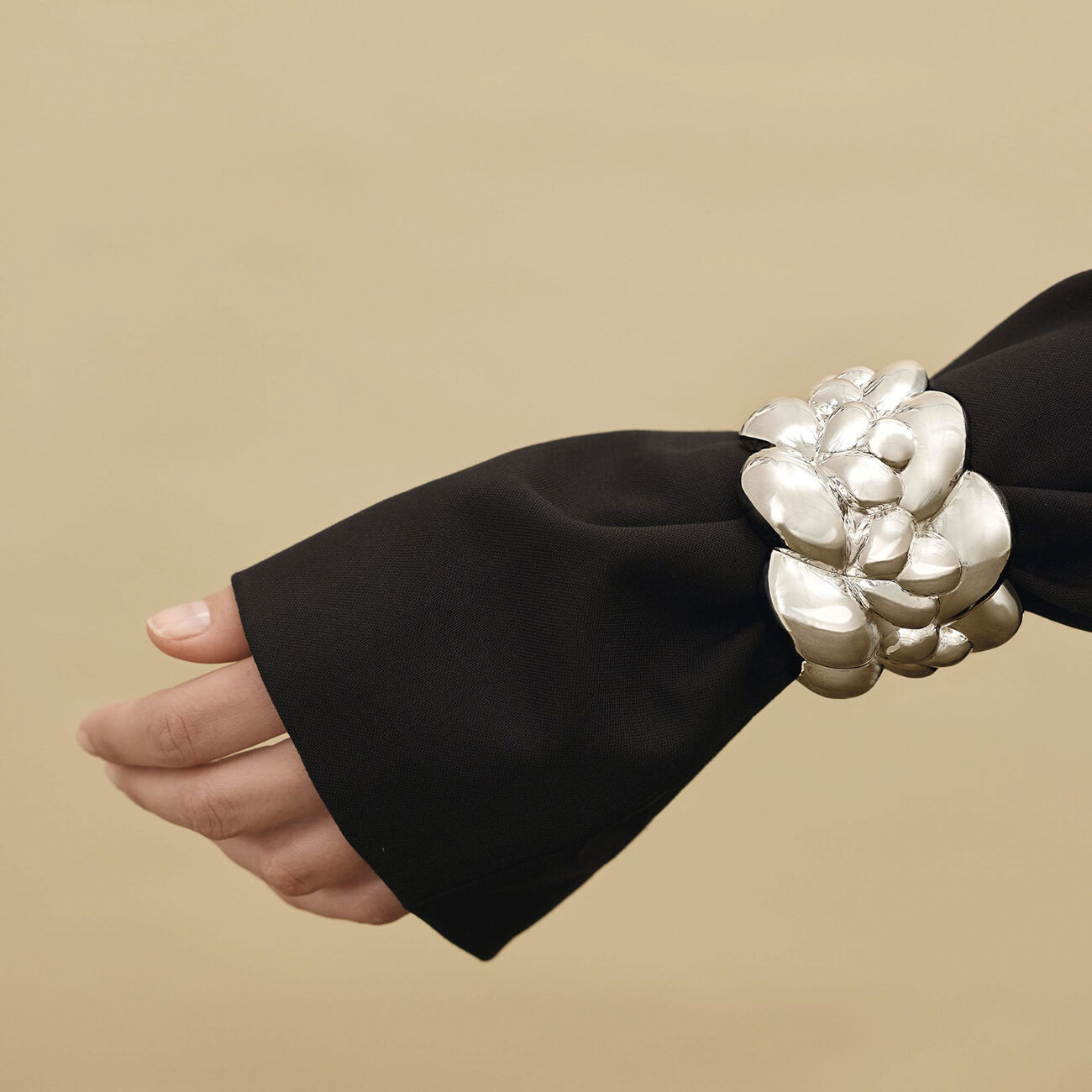 Babylone Cuff Bracelet Sterling Silver Size 2 christofle babylone cuff bracelet sterling silver size 2