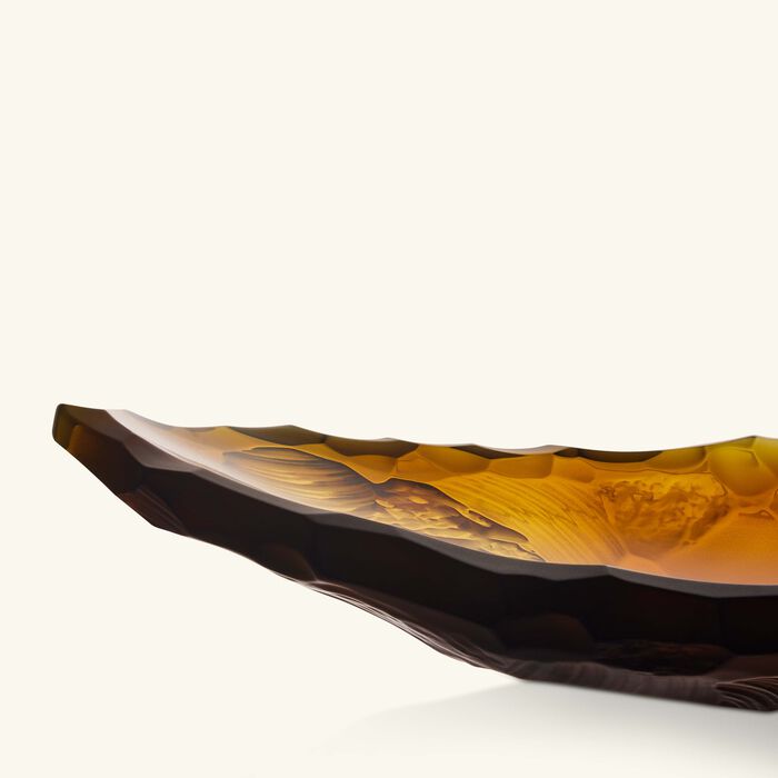 لاليك قطعة الديكور تيرامينيرال سيلكس كبيرة عنبرية