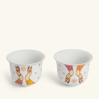 silsal hessa arabic coffee cup white set of 2