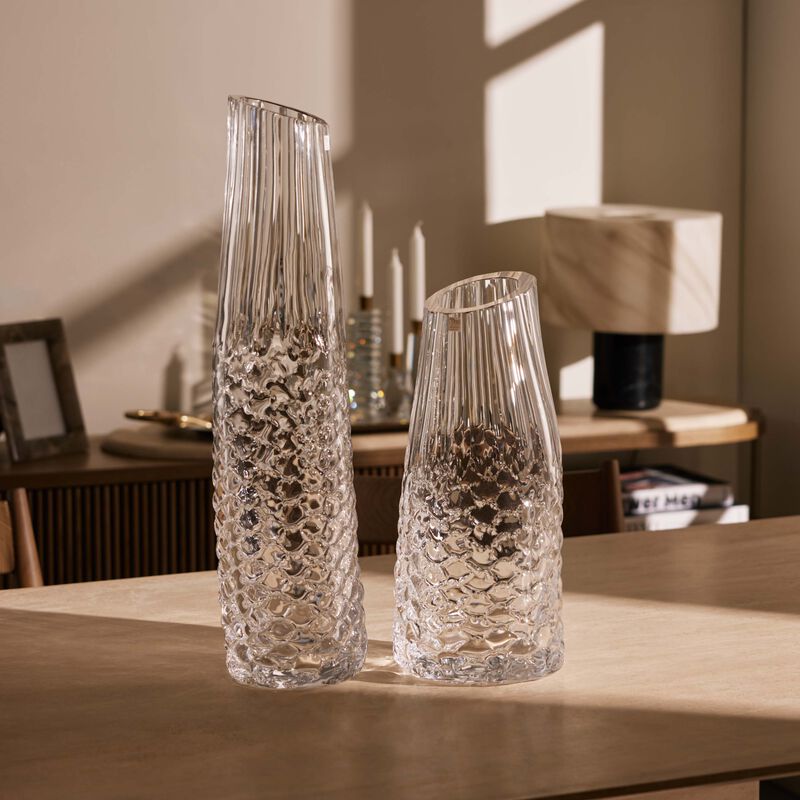 ماريو تشيوني مزهرية ايليفانتس ويسبر شفافة بحجم كبير