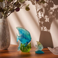 دوم منحوتة سمكة مايا بلاتاكس صغيرة زرقاء