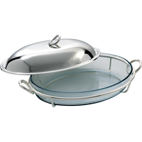 Vertigo Baking Dish Oval Silver Plated 35cm christofle vertigo baking dish oval silver plated 35cm